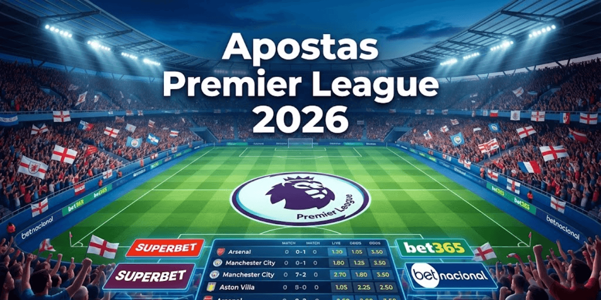 Apostas Premier League 2026: guia completo para apostar no Campeonato Inglês