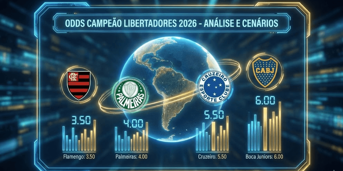 Odds Campeão da Libertadores 2026: guia completo com favoritos e cenários