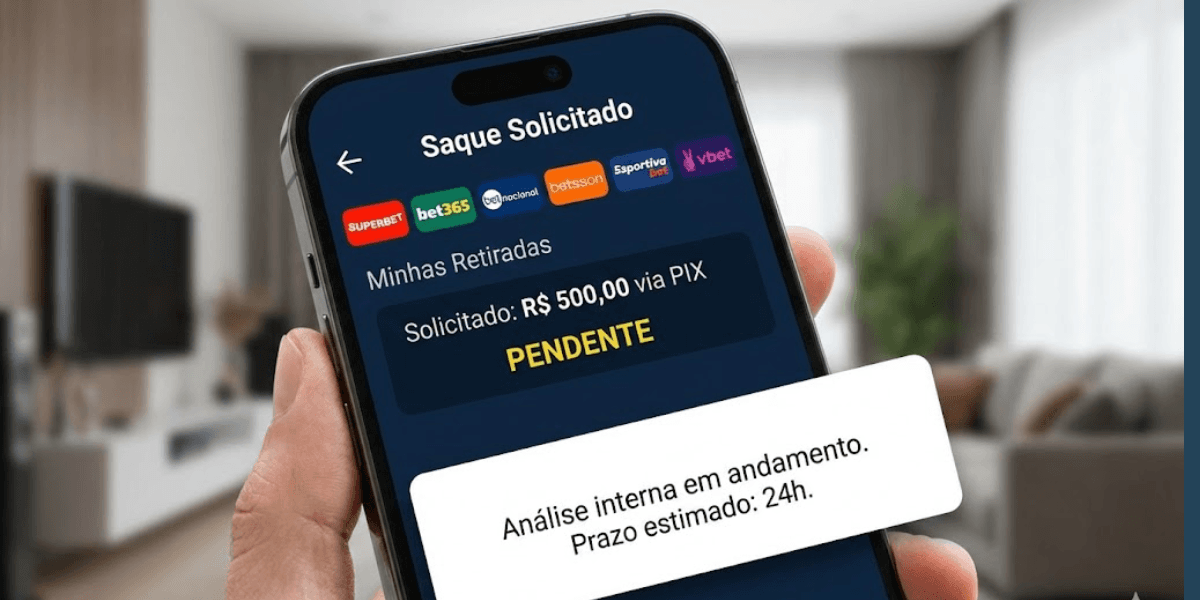 Como sacar quando o saque fica pendente na casa de apostas